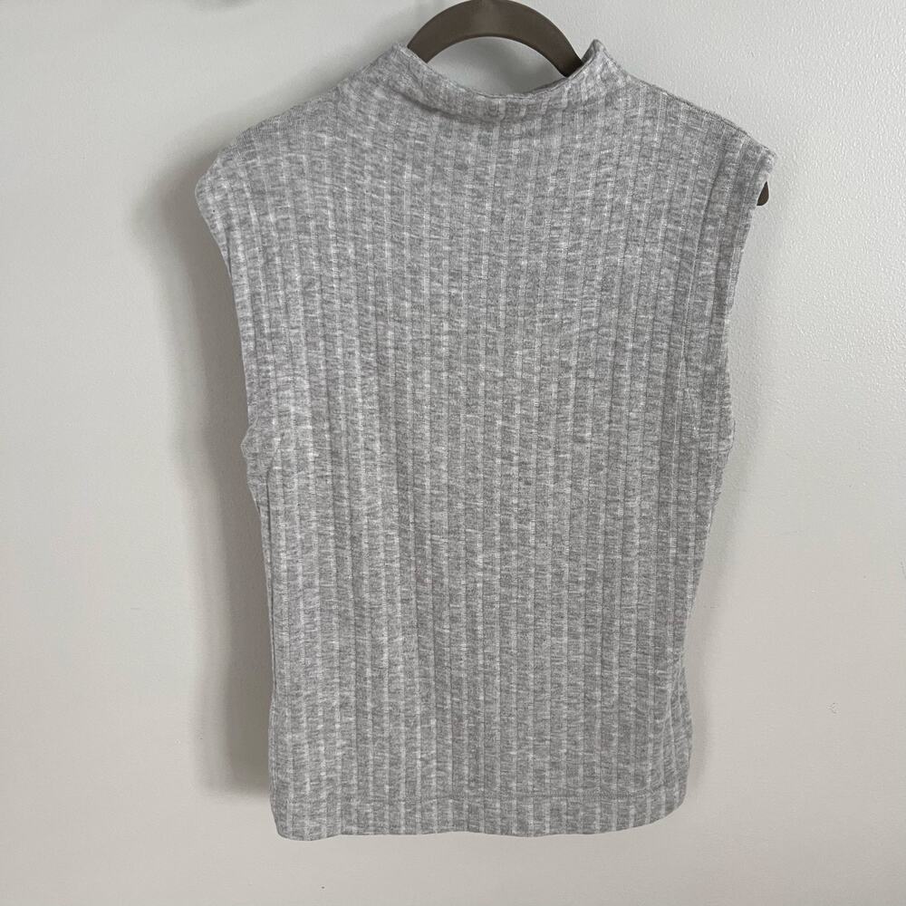 Intimately Free People Light Gray Babetown Rib Knit Sleeveless Top Size L